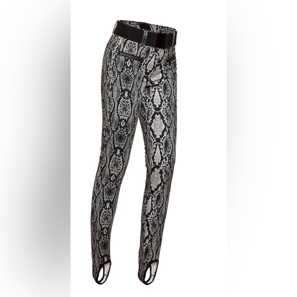GOLDBERGH SKIN STRETCH SKI PANT IN SAND PYTHON PRINT